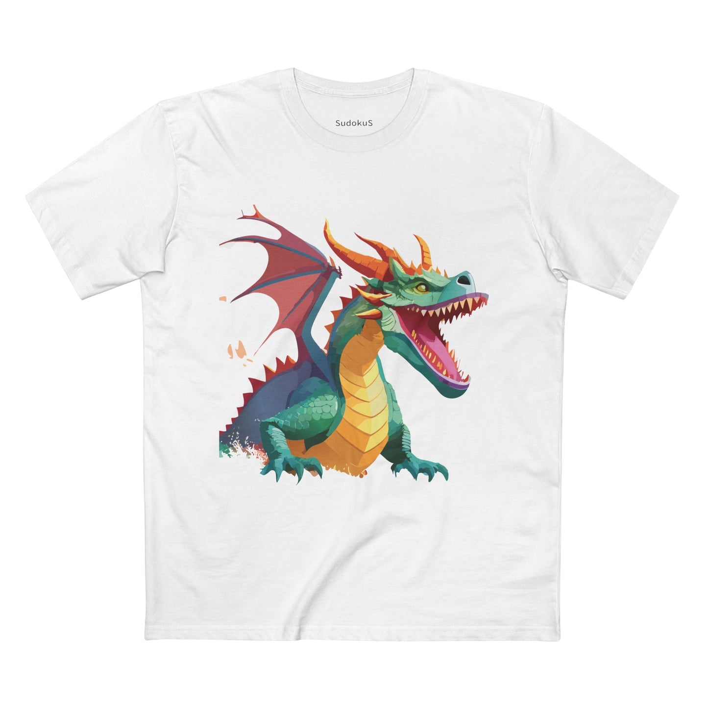 Dragon Graphic Unisex 100 Cotton Staple Tee 3