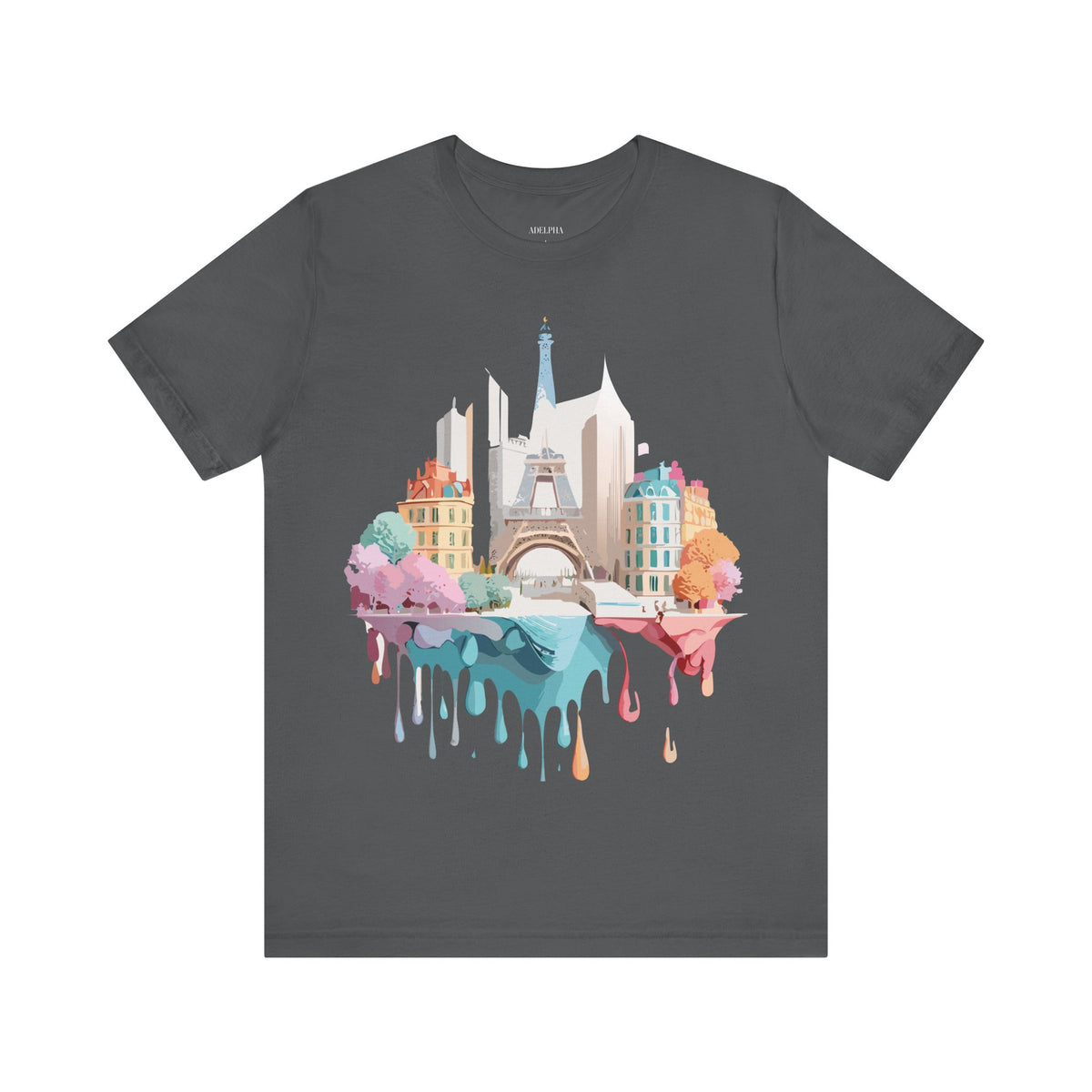 Paris Travel Tourist Graphic Design Unisex Bella+Canvas Cotton T-Shirt e323