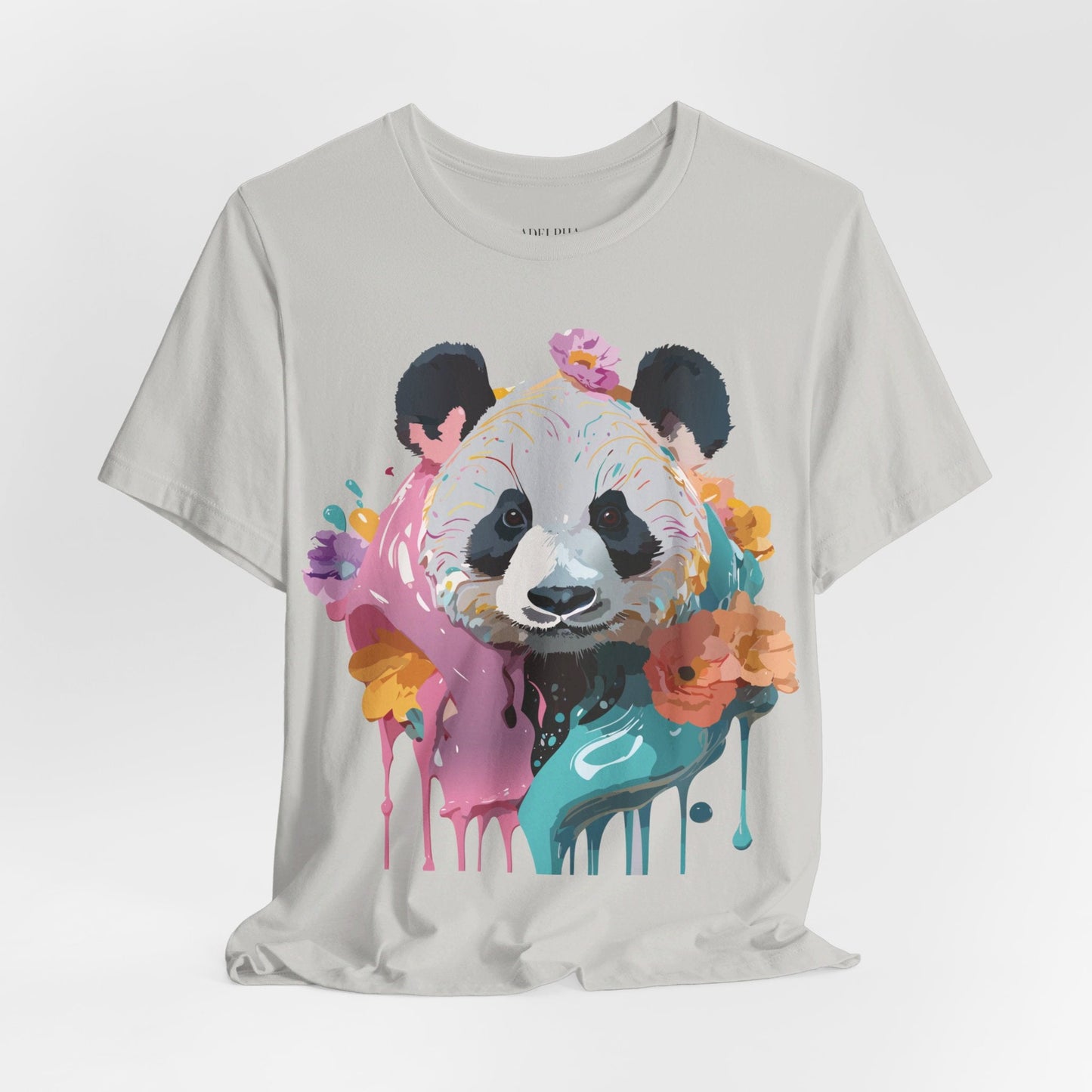 Panda Premium Graphic Tee Unisex Jersey Short Sleeve By Adelpha Vintage Inspired Artwork