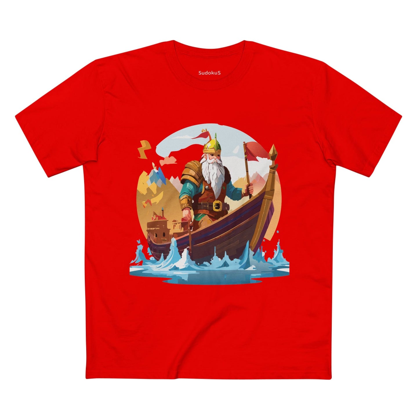 Viking Graphic Unisex 100 Cotton Staple Tee 1