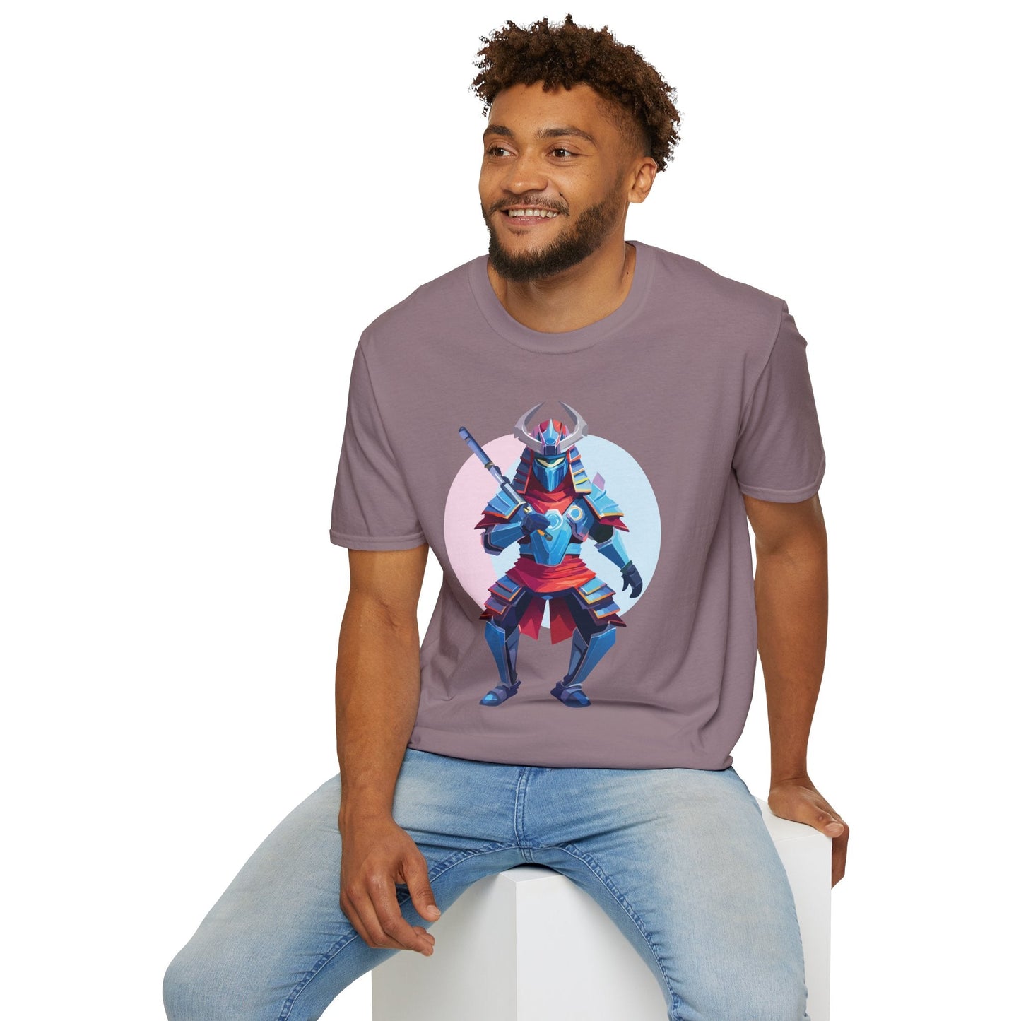 Samurai T Shirt Unisex Softstyle Tee Made From 100 Percent Ring Spun Cotton Gildan 64000