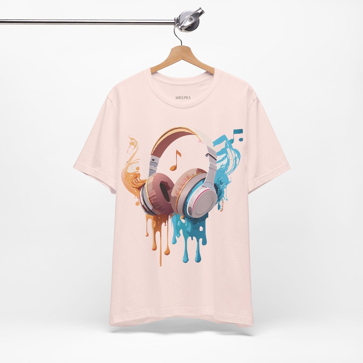 Unisex Graphic T Shirt With Vintage Music Inspired Artwork From Adelpha Short Sleeve Tee