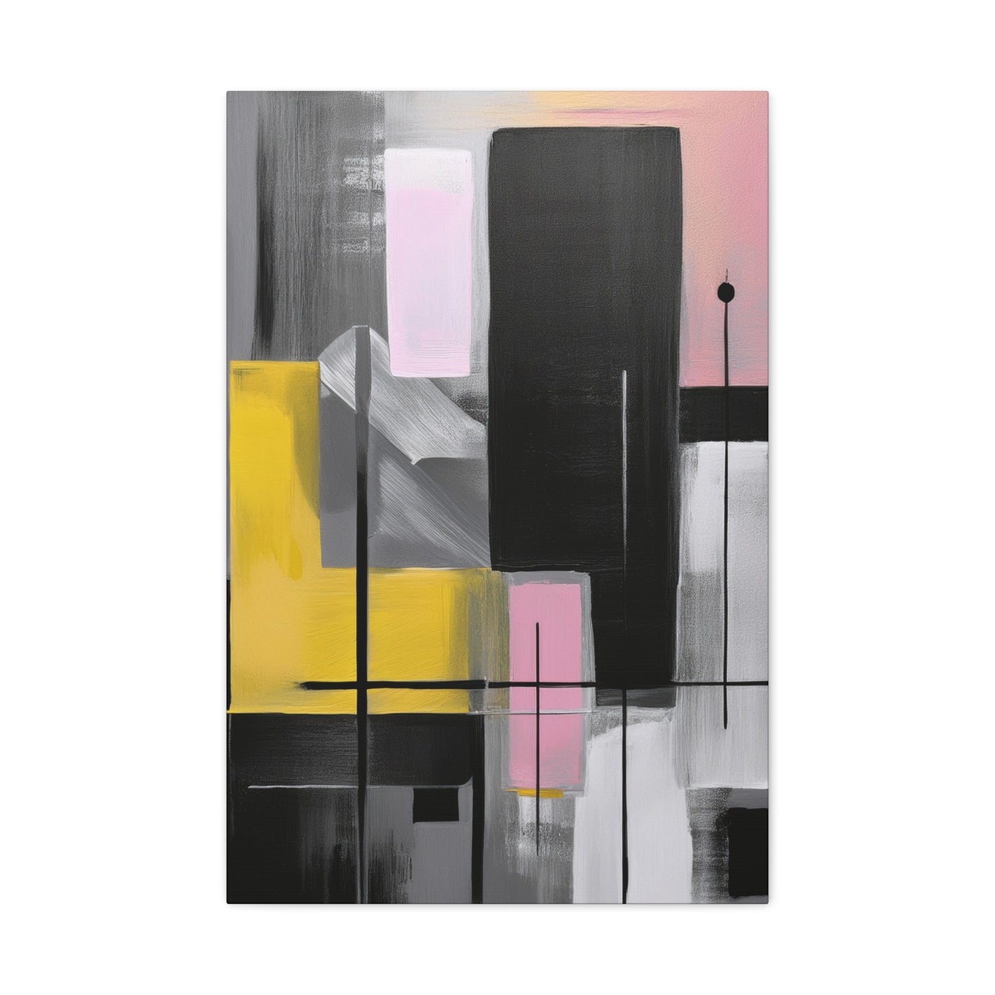 Abstract Geometric Painting Print Canvas 20x24,20x30,24x30 24x32,24x36,30x40 32x48,36x48,40x60 Pine-Wood Inner Frame ABS-39