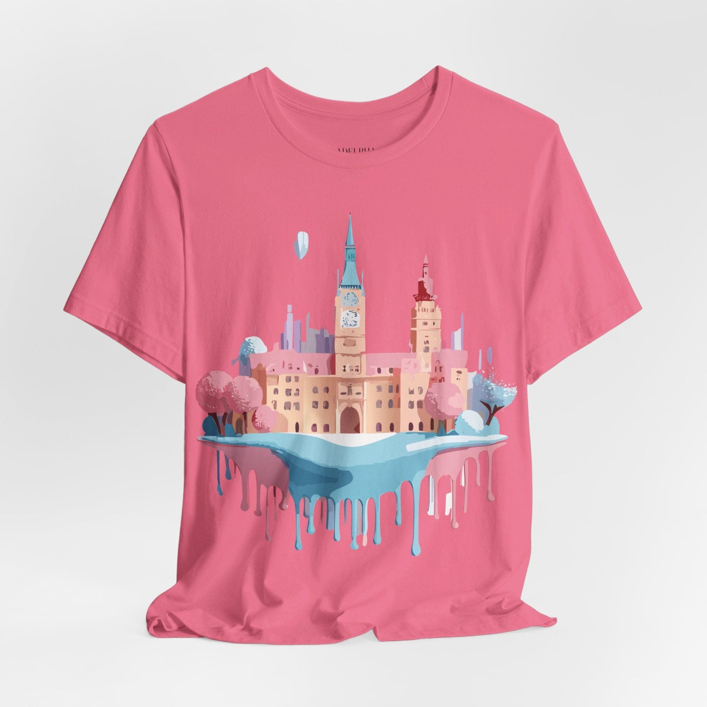 Tourist Shirt Prague Graphic Tee Unisex Jersey Short Sleeve Vintage Style Adelpha