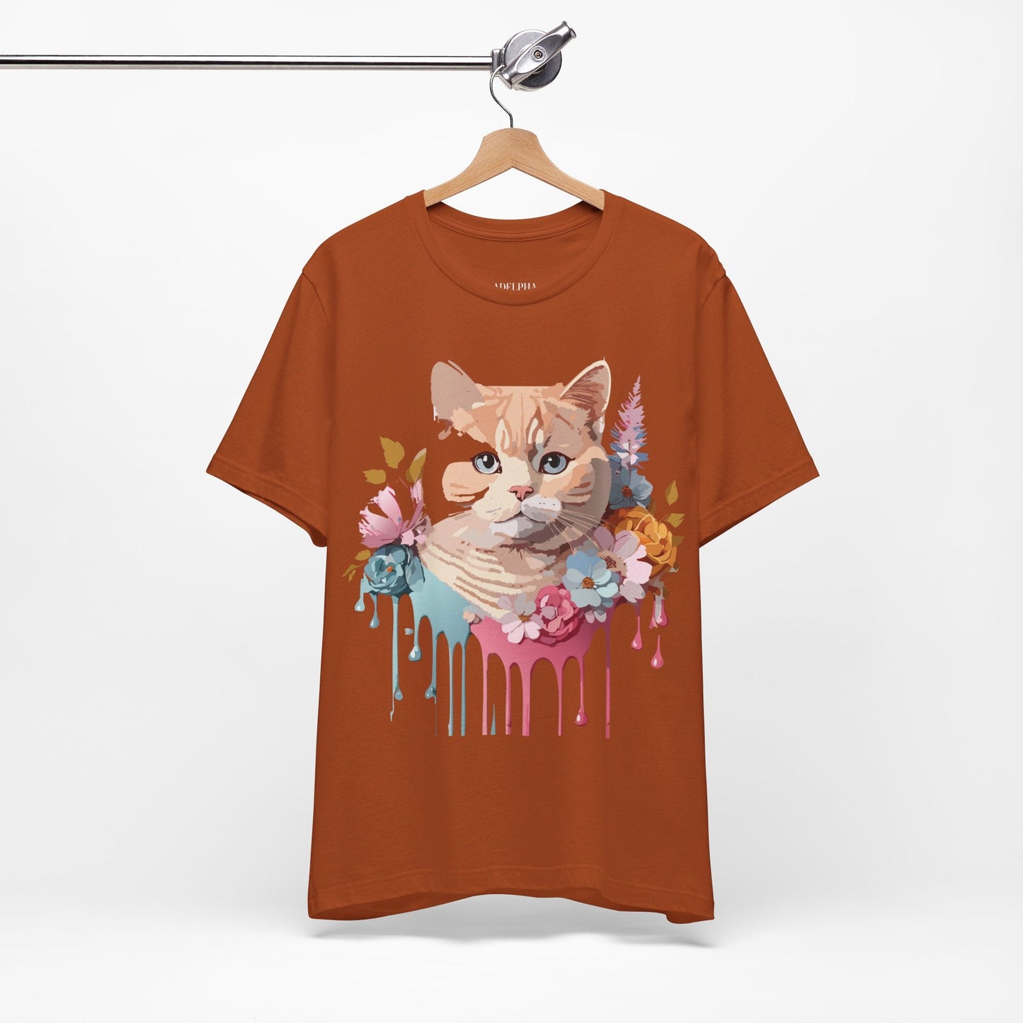 Adelpha Cat Graphic T Shirt Unisex Short Sleeve Art Design Tee Vintage Inspired