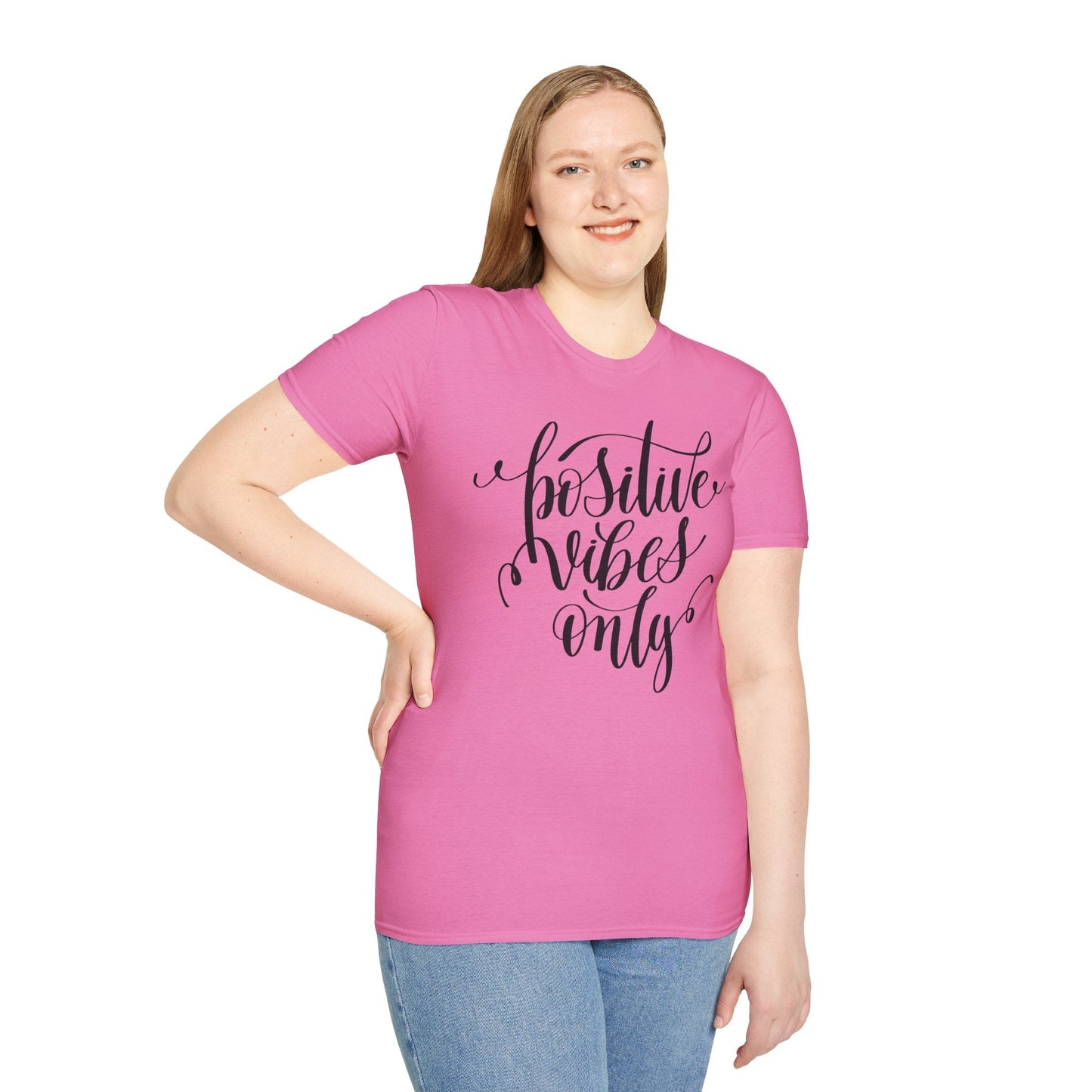Positive Slogan T Shirts With Positive Words Unisex Short Sleeve Tee Gildan Softstyle 64000 Ring Spun Cotton