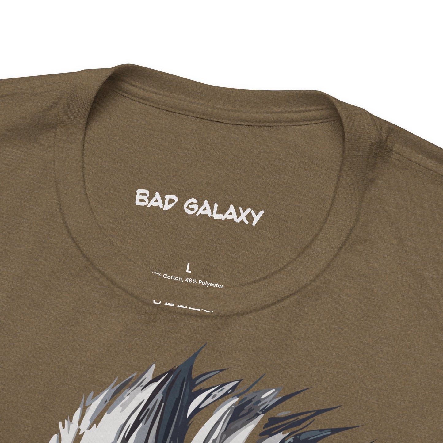 Punk Rock Tee Shirt 100 Percent Cotton Made To Order From Bad Galaxy Eco Friendly Inks USA