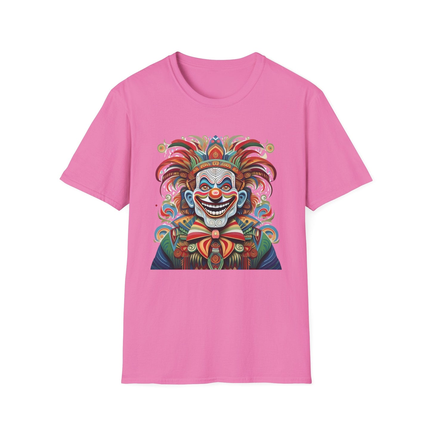 Clown Shirt Unisex Tee Funny Man Circus Shirt Scary Man Tee Gildan Softstyle 64000