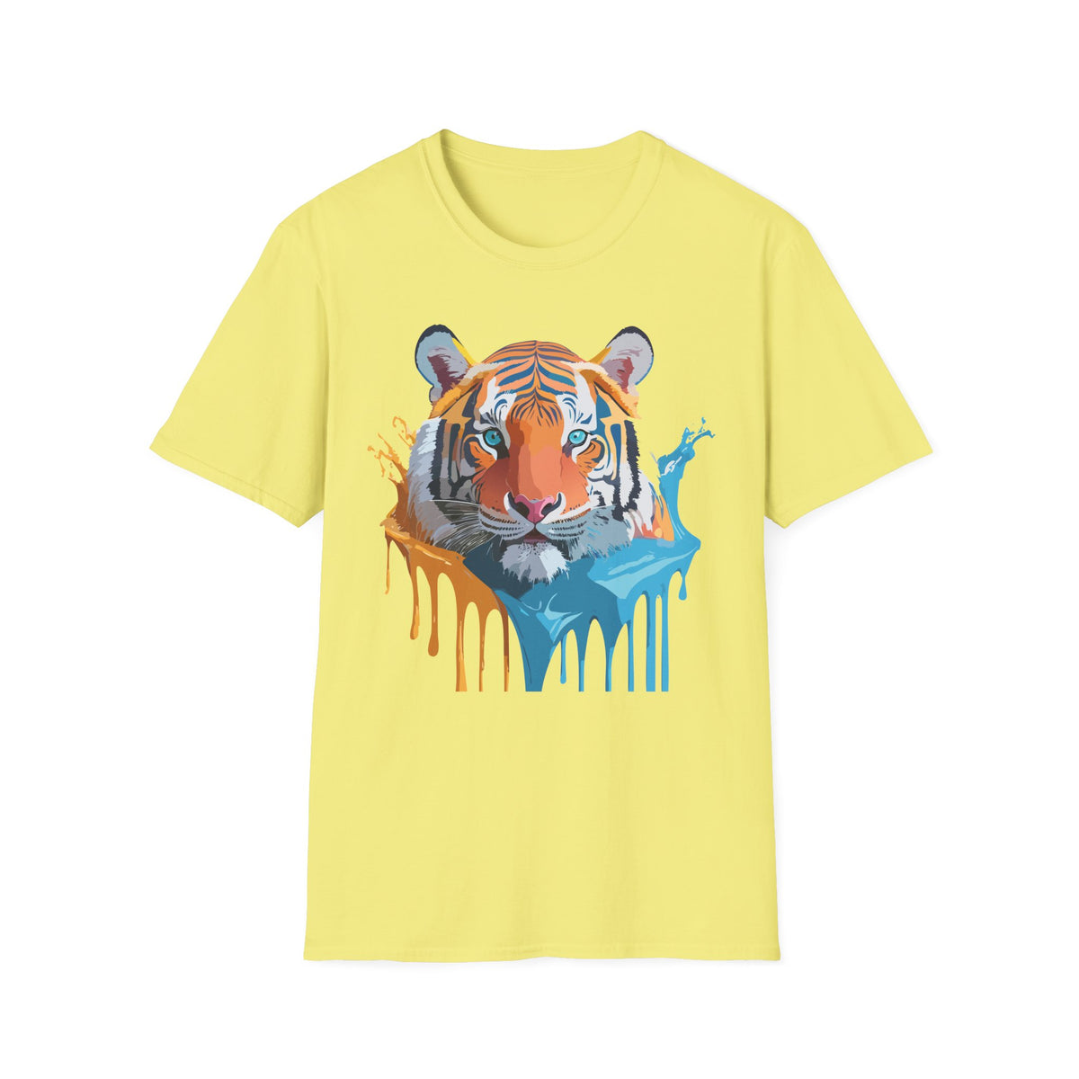 Colorful Drip Tiger Shirt | T-Shirt