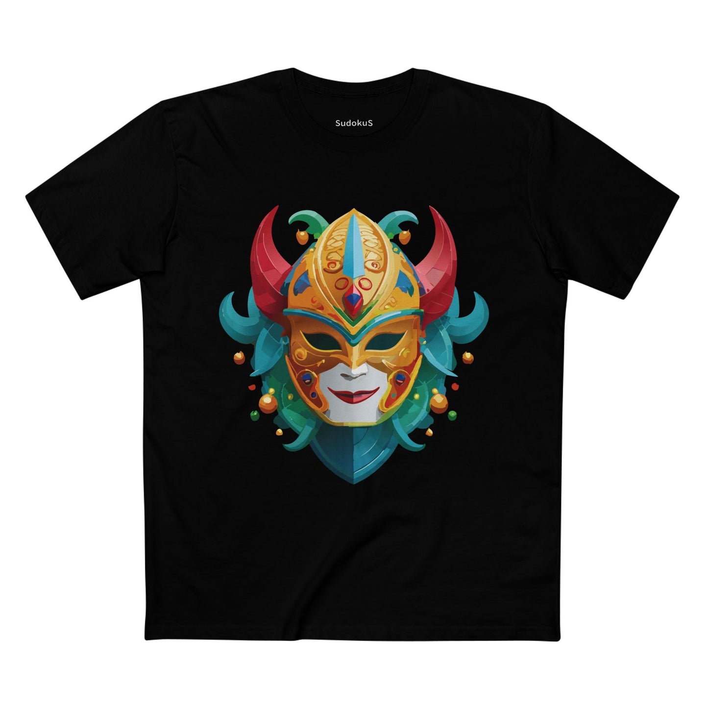 Mask Graphic Unisex 100 Cotton Staple Tee 19