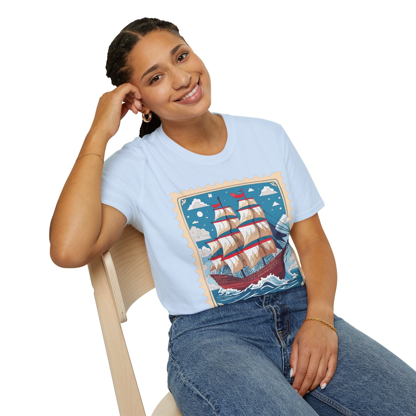 Unisex Softstyle Gildan 64000 Short Sleeve T Shirt Vessel Ship Frigate Tee For Everyday Comfort