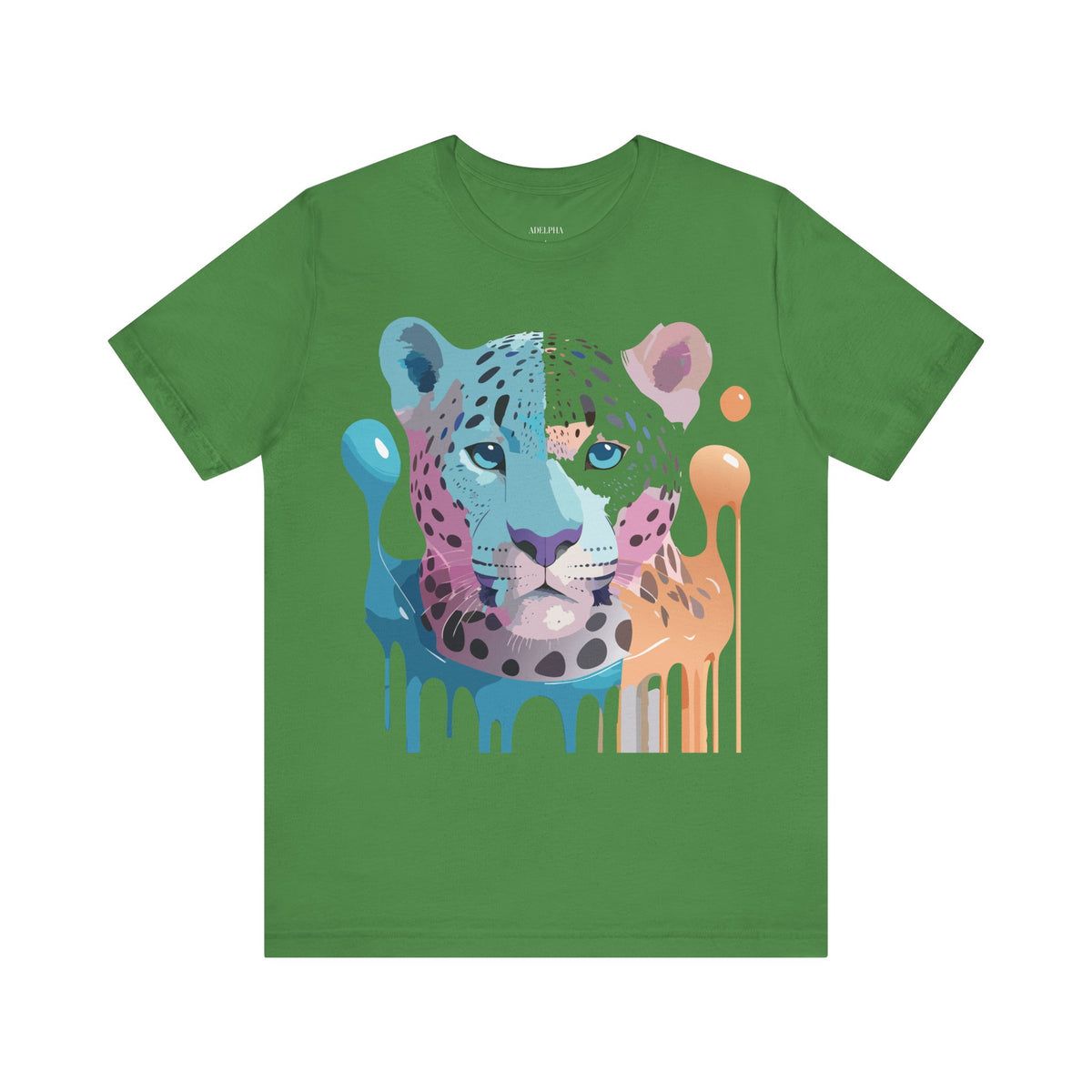 Cheetah Graphic Unisex Cotton Bella+Canvas Tee with Art Animal Design e6