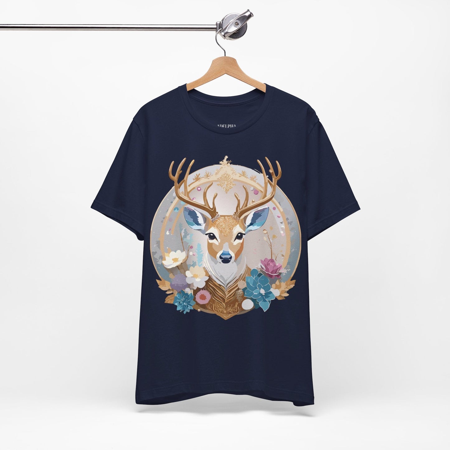 Adelpha Medallion Graphic Tee Unisex Short Sleeve Jersey Shirt Premium Vintage Inspired Artwork