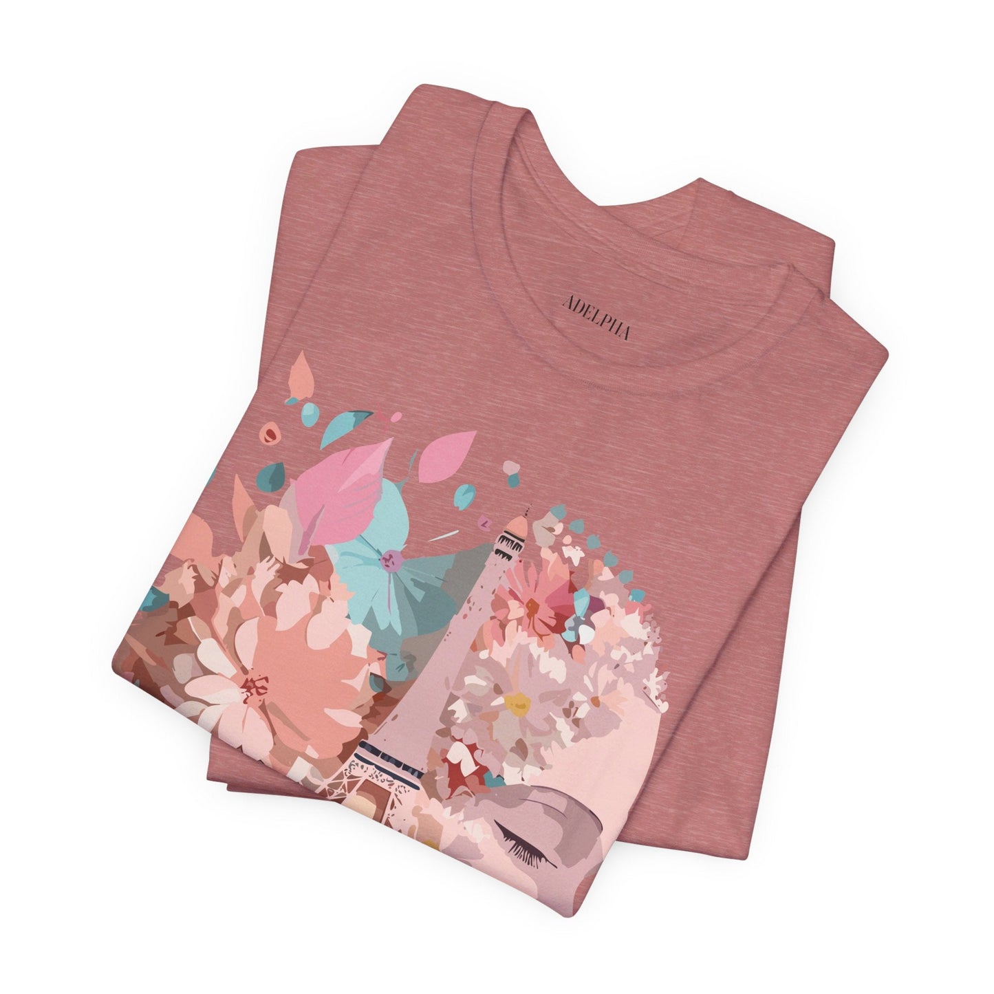 Paris Tourist Shirt Unisex Graphic Tee Featuring Adelpha Vintage Art Design Premium Comfort