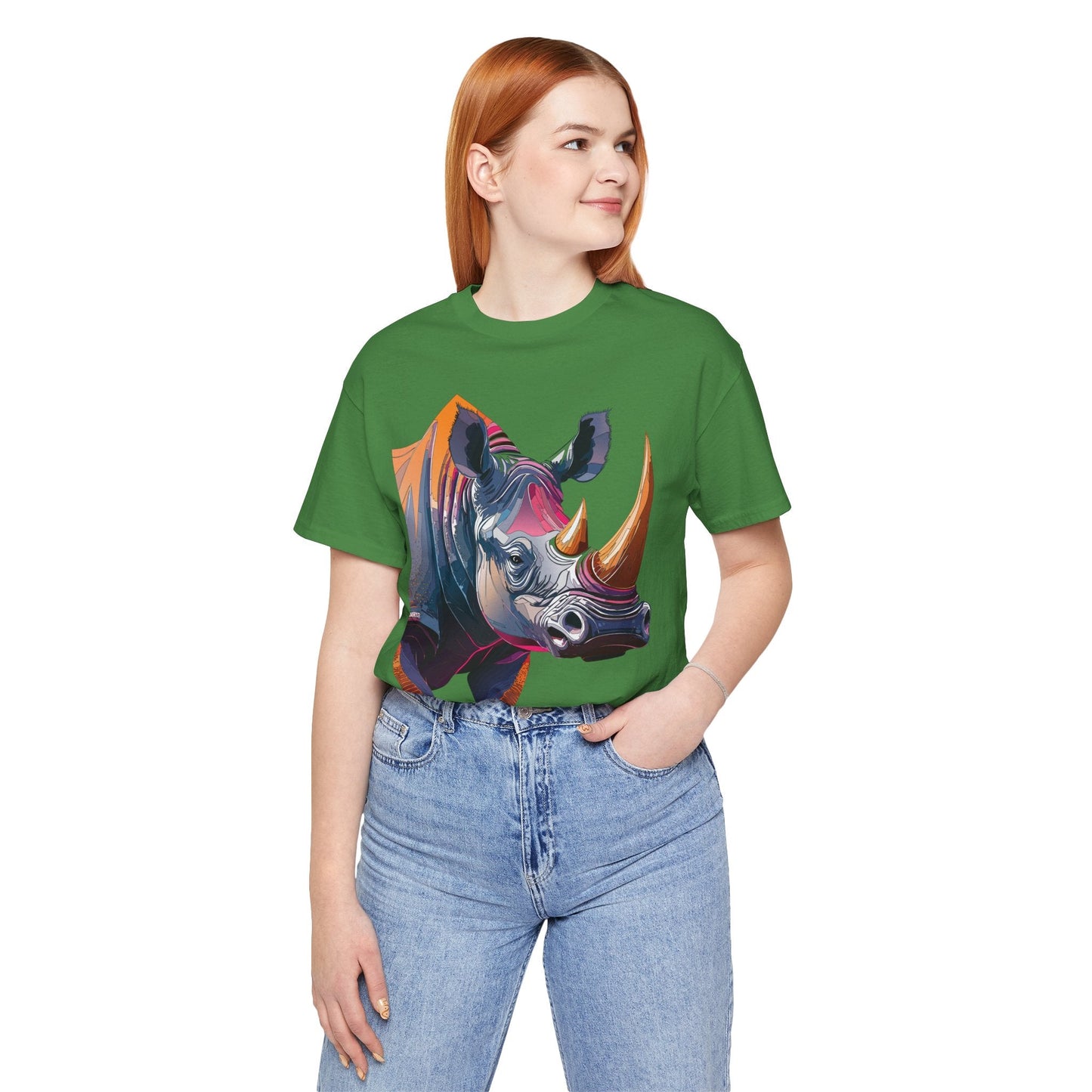 Unisex Animal Print Tee Shirt Featuring Wild Animals Art Design For Everyday Wear