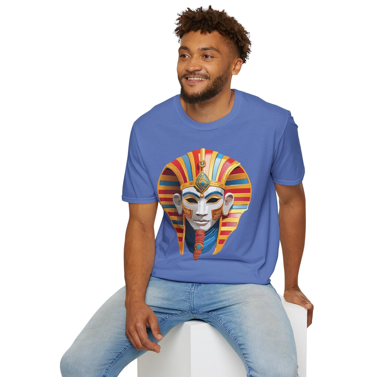Mask Graphic Unisex Cotton Masquerade Design Artwork Tee 18