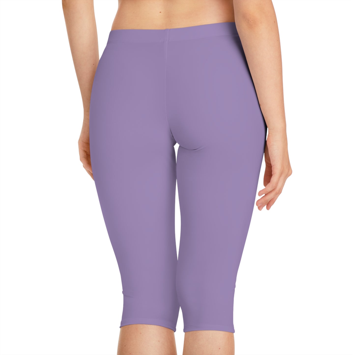 Purple Color Capri Leggings, Purple Capri Leggings 9