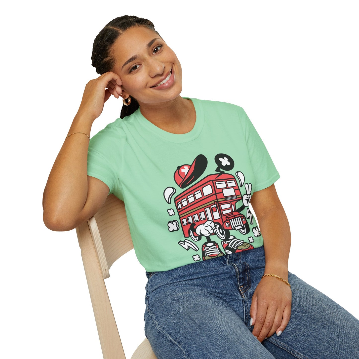 Cartoon Animation T Shirt Funny Tee Unisex Gildan Softstyle 64000 100 Percent Ring Spun Cotton