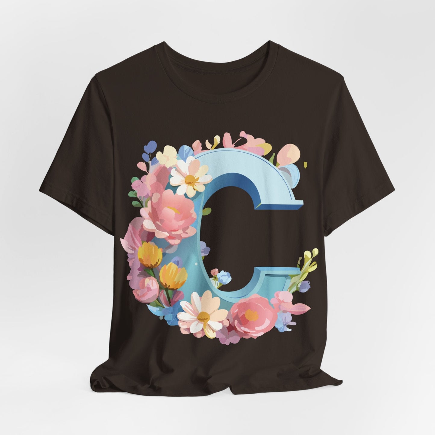 Letter C Graphic Tee Unisex Jersey Short Sleeve Premium Adelpha Artwork Vintage Inspired Casual Wear