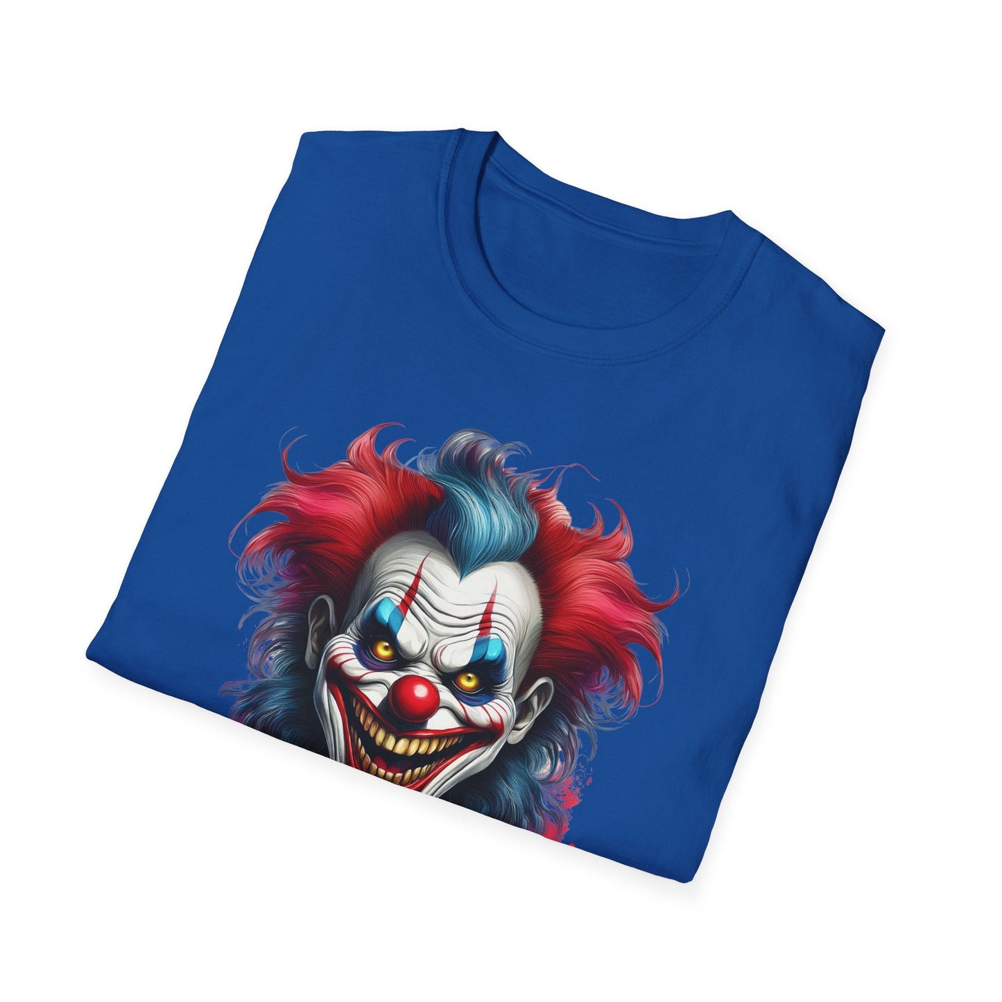 Unisex Clown Shirt Funny Man Tee Circus Theme Shirt Scary Man Shirt Softstyle Comfort