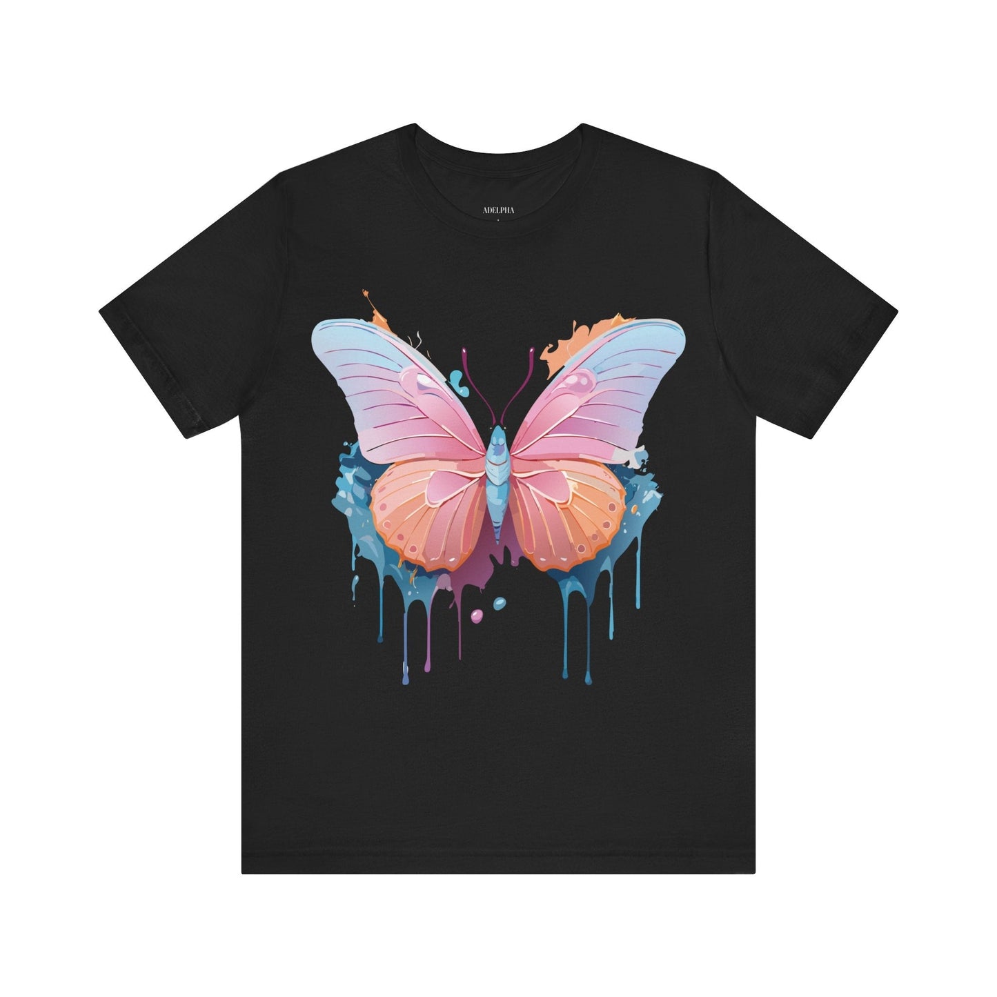 Butterfly Graphic Unisex 100 Cotton Lightweight Vintage Design Jersey Tee 88