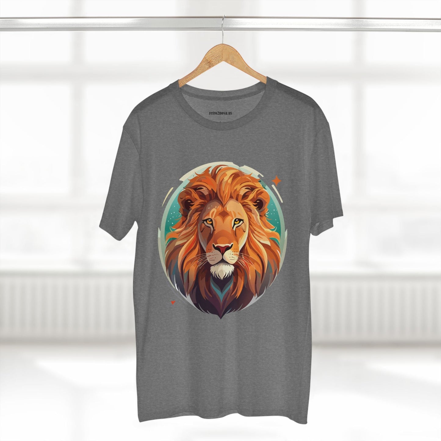 Unisex Lion Shirt With Original Art Design Premium Cotton Tee By Retro2Nova For Soft Breathable Everyday Comfort