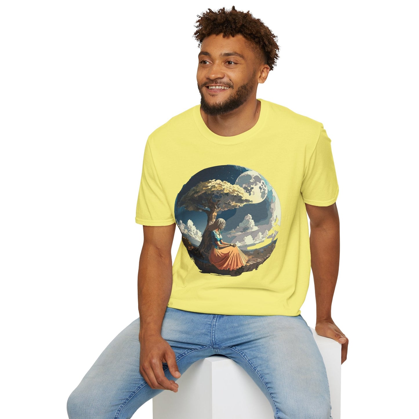 Unisex Graphic T Shirt Art Design Tee Softstyle 64000 Ring Spun Cotton Comfortable