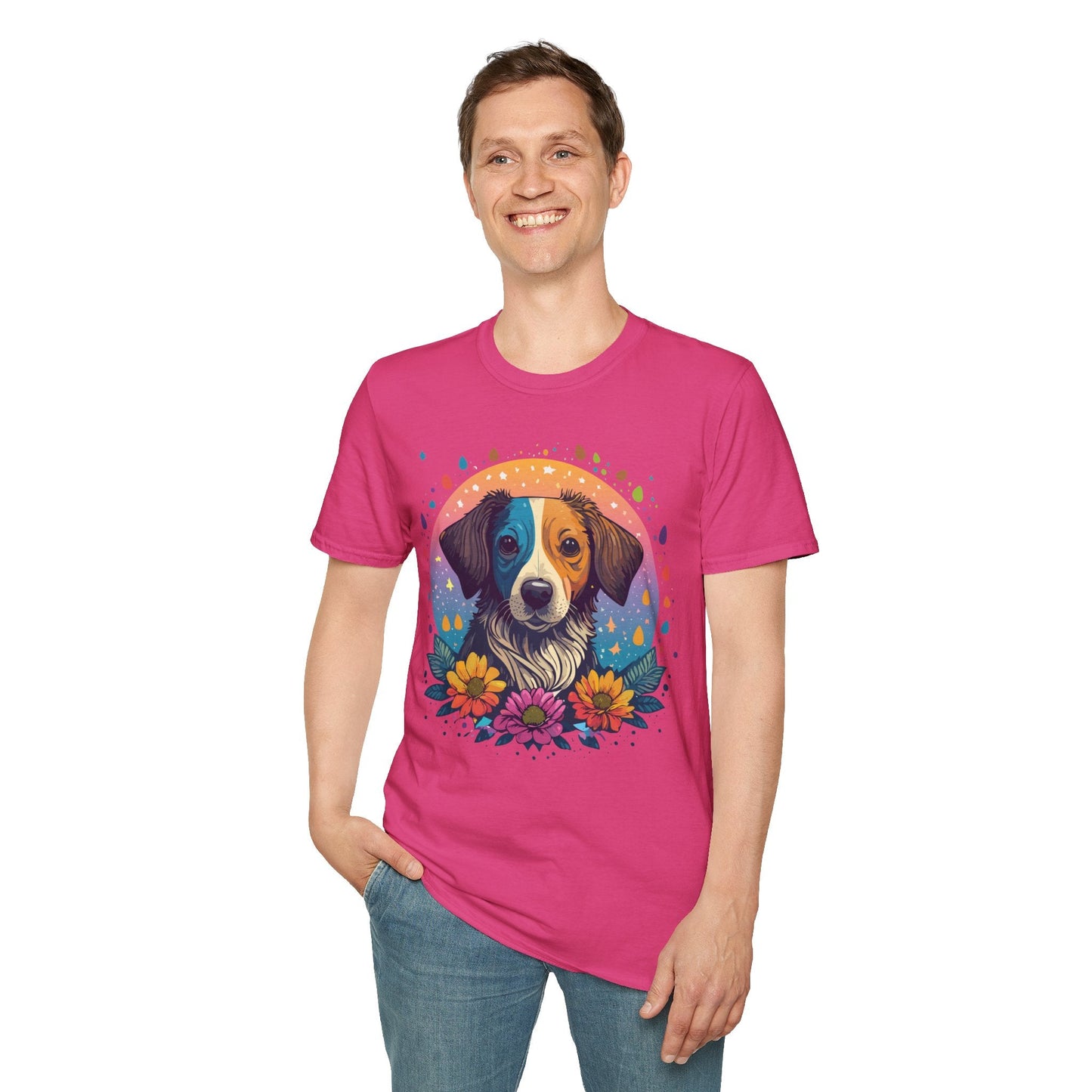 Dog Shirt Unisex Softstyle Tee 100 Percent Cotton Gildan 64000