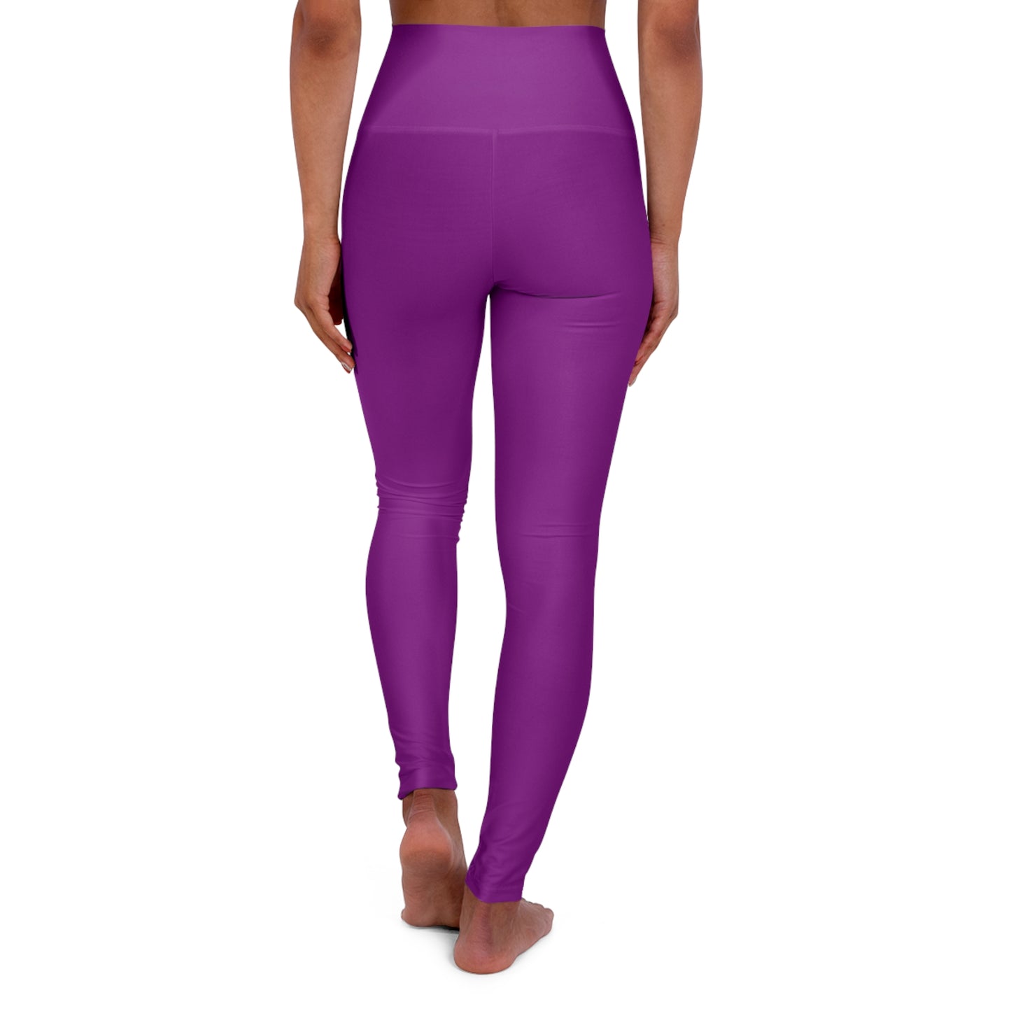 Dark Magenta Color High-Waist Yoga Leggings Women's Seamless Poly-Span Stretchy Pants XS-2XL