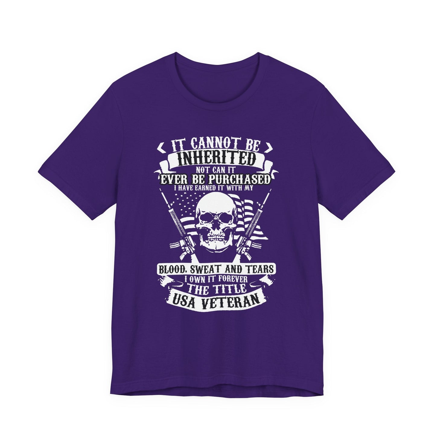 Army Veteran Patriotic Graphic Design Unisex Cotton T-Shirt v54