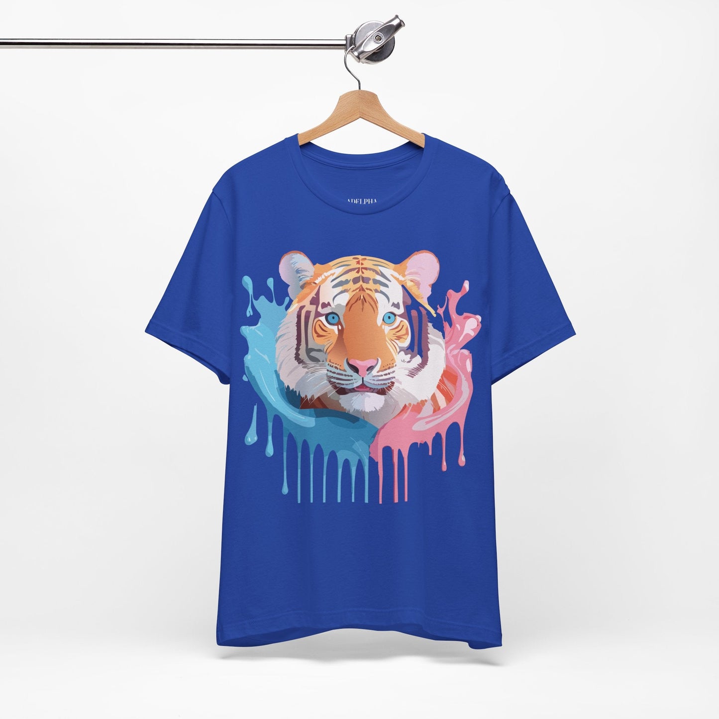 Adelpha Tiger Graphic Tee Premium Unisex Jersey Short Sleeve With Vintage Artwork
