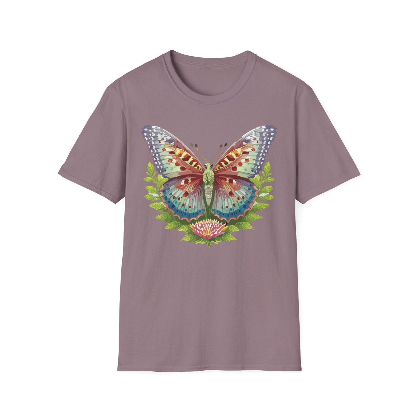 Butterfly Shirt Unisex T Shirt Gildan Softstyle 64000 Breathable Ring Spun Cotton Monarch Tee