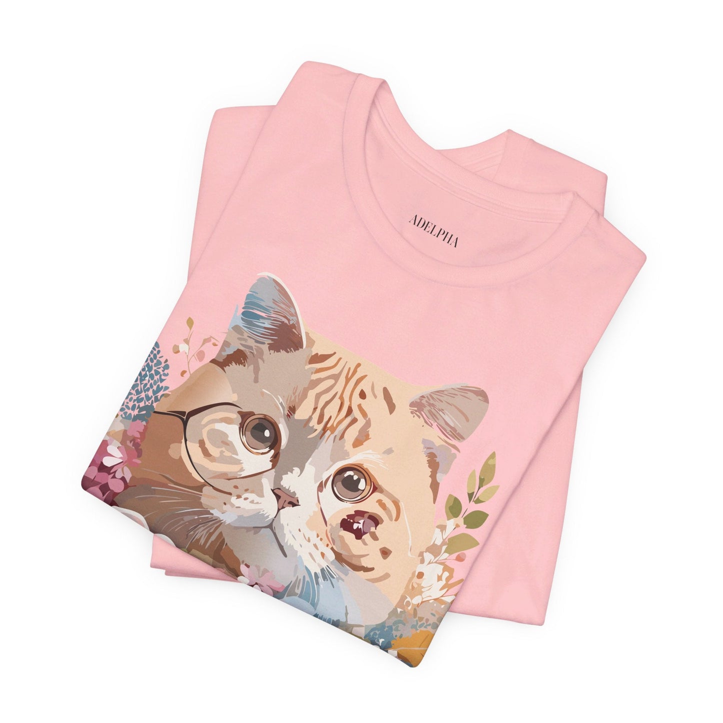 Cat Graphic Tee Unisex Vintage Inspired Shirt By Adelpha Original Artwork