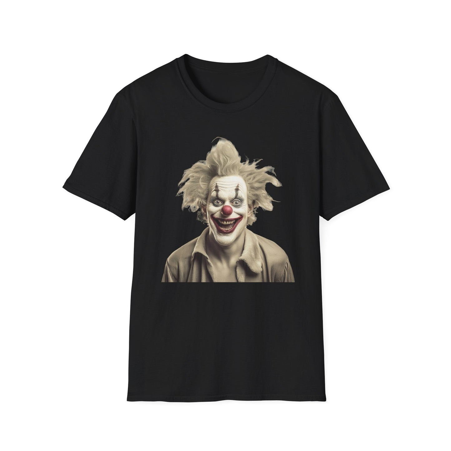 Clown Shirt Unisex T Shirt Funny Man Circus Shirt Scary Man Shirt Softstyle Gildan 64000