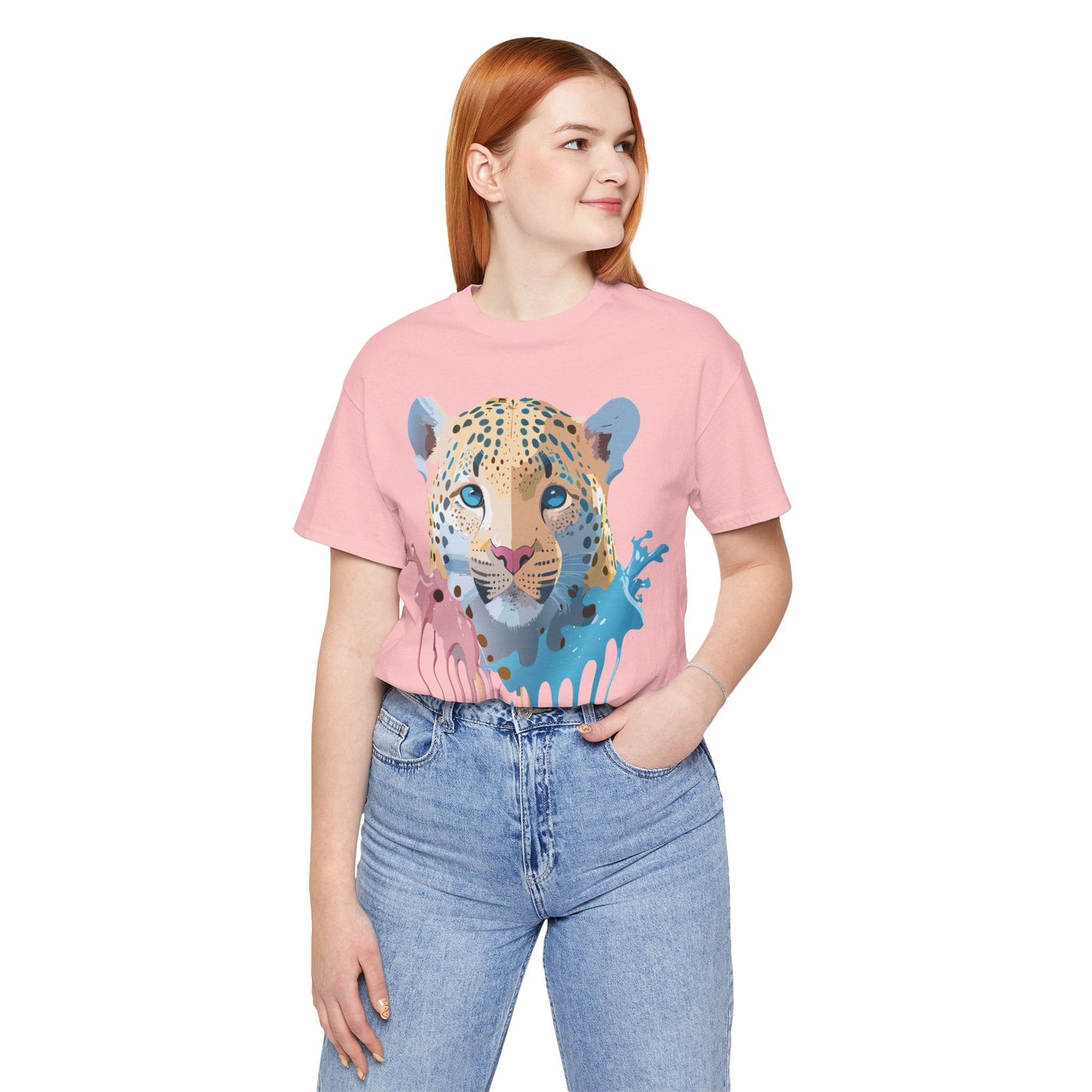Cheetah Graphic Unisex 100 Cotton Artwork Tee 10