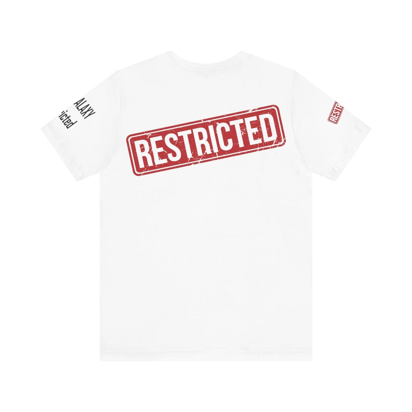 Bad Galaxy Tee Shirt With Red Stamp 100 Percent Cotton Made In USA Eco Friendly Inks