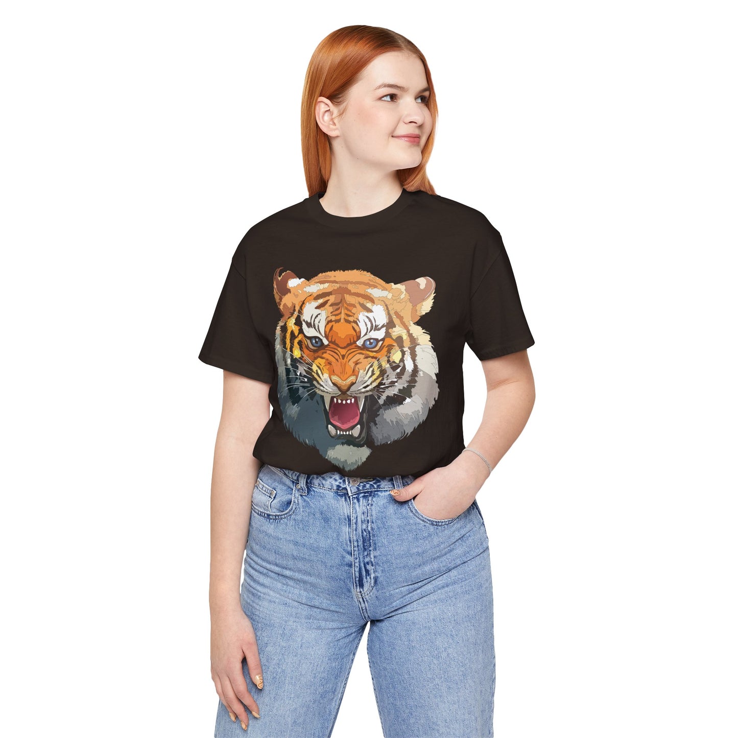 Tiger Shirt, Animal Shirt, T-Shirt with Tiger, Art Design Tee, Animal Tees, Safari T-Shirt, Graphic Design Tee 14