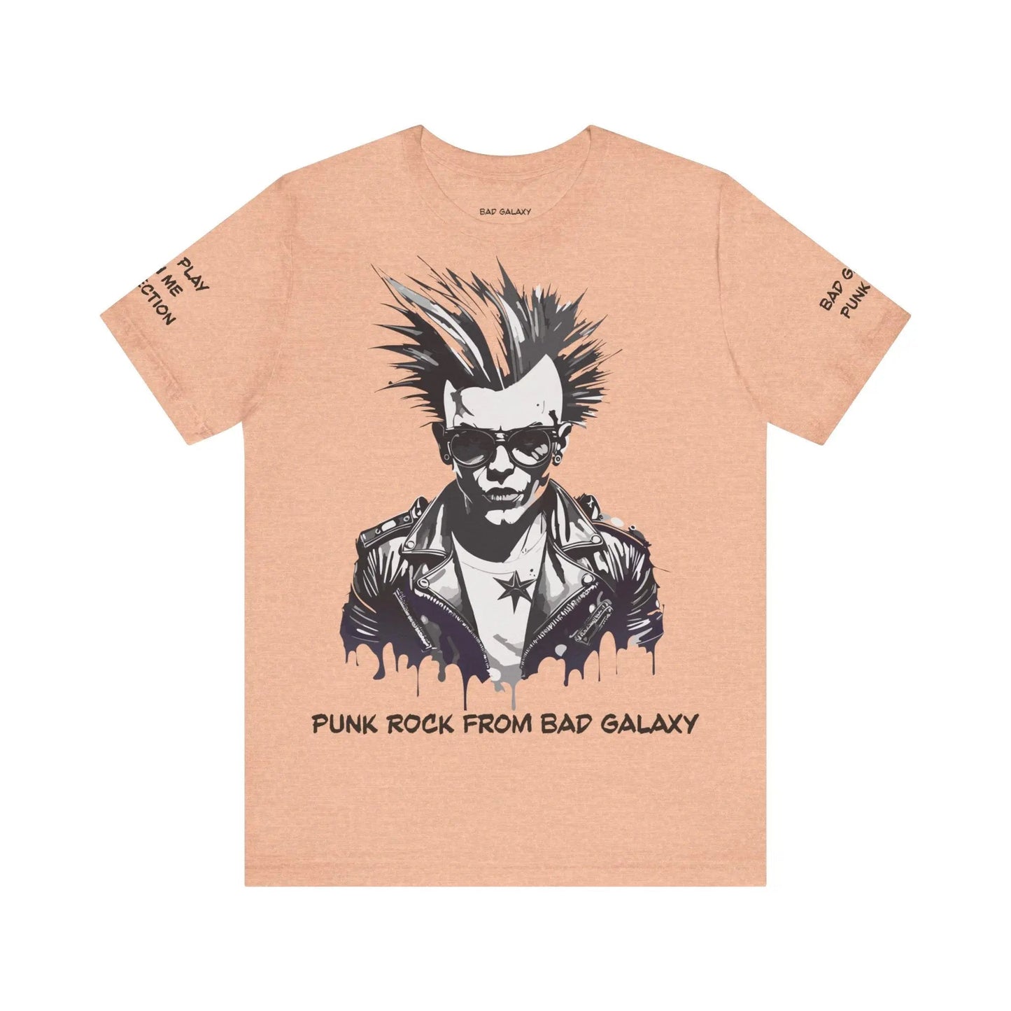 Punk Rock Tee Shirt 100 Percent Cotton Made To Order Eco Friendly Print Free Shipping Limited Time