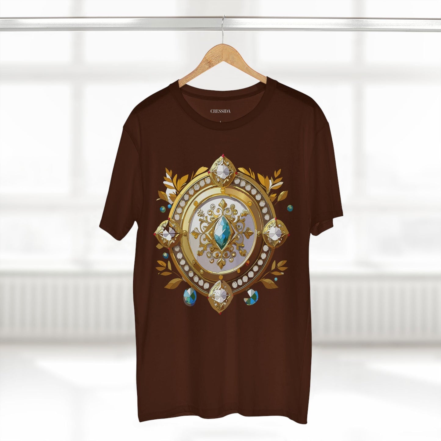 Medallion Graphic T-Shirt Unisex 100 Cotton With Gold Art Design Medal Tee 12