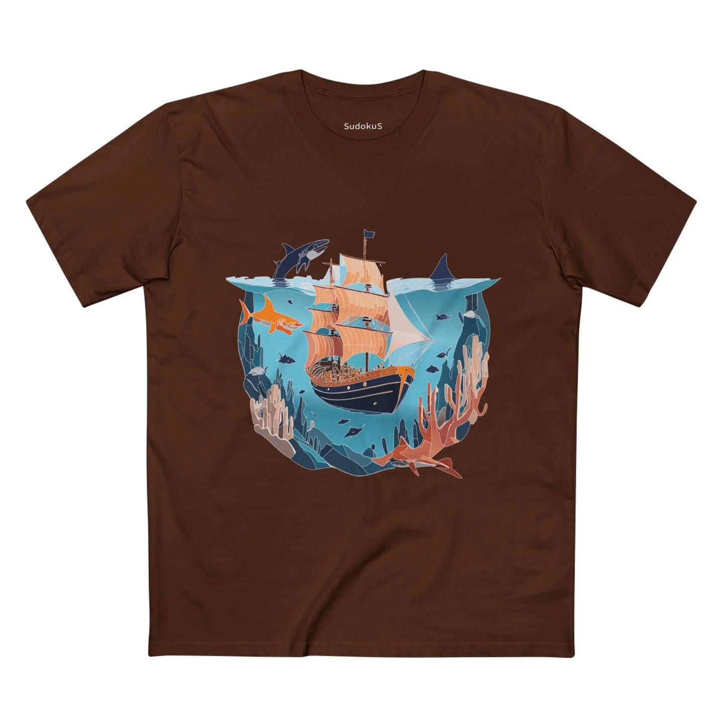 Ocean Coast Graphic Unisex 100 Cotton Staple Tee 28