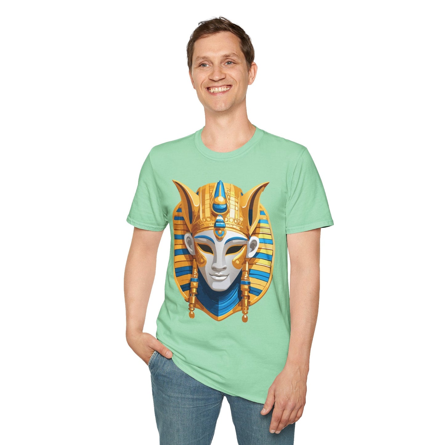 Mask Tee Shirt Unisex Masquerade Design Artwork Gildan Softstyle 64000 Cotton Tee