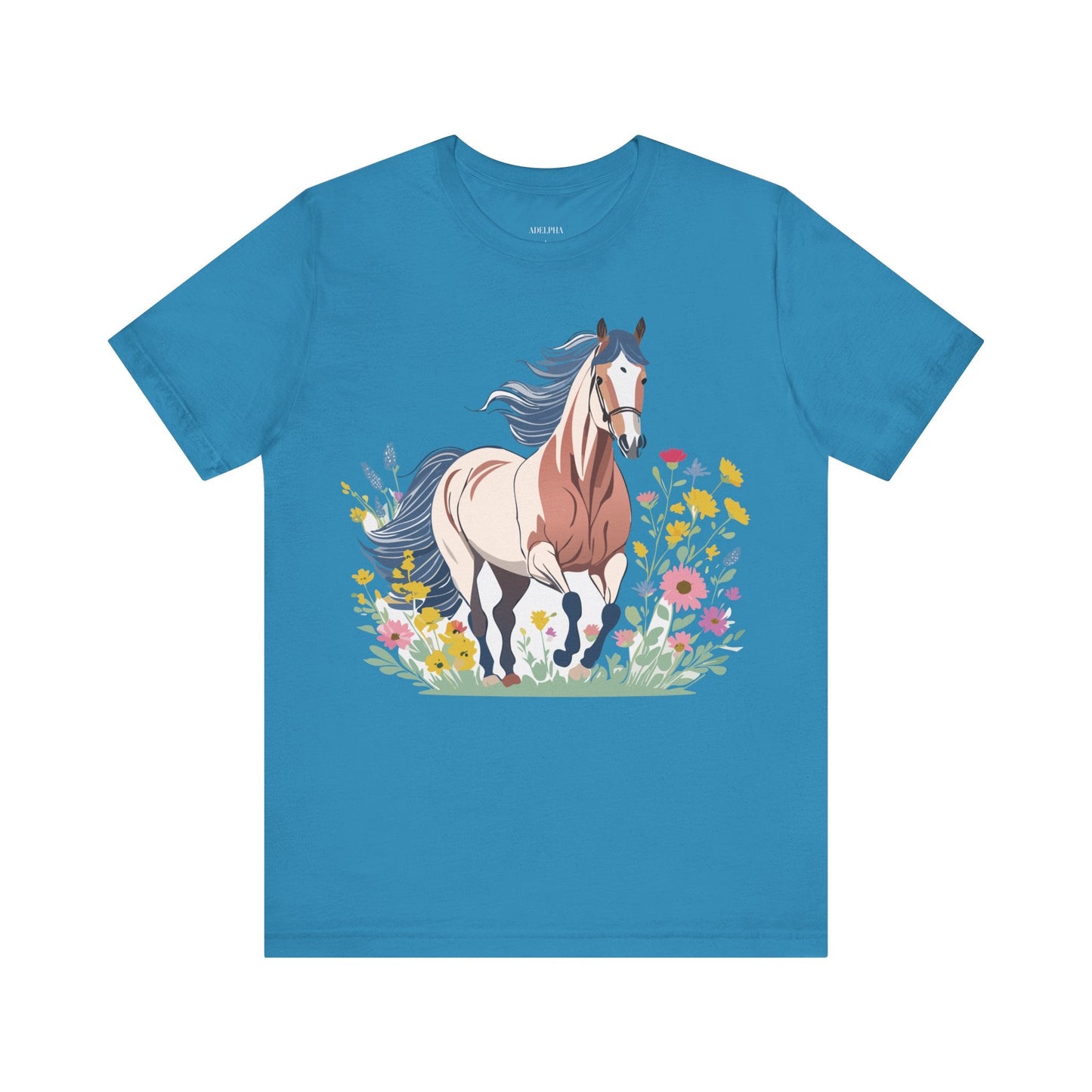 Horse Graphic Unisex 100 Cotton Vintage Animal Art T-Shirt 10