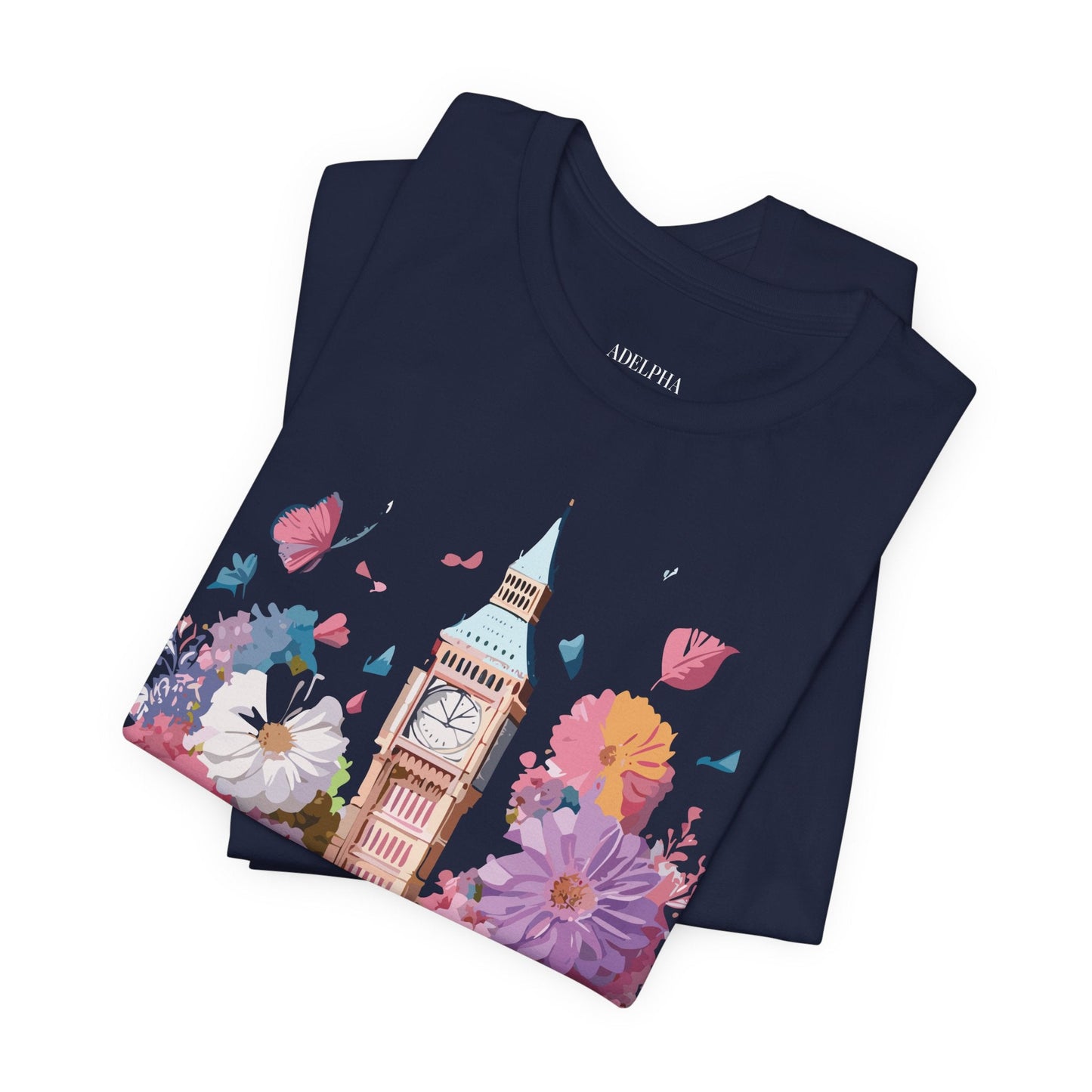 Adelpha London Tourist Shirt Unisex Graphic Tee Vintage Inspired Art Jersey Short Sleeve