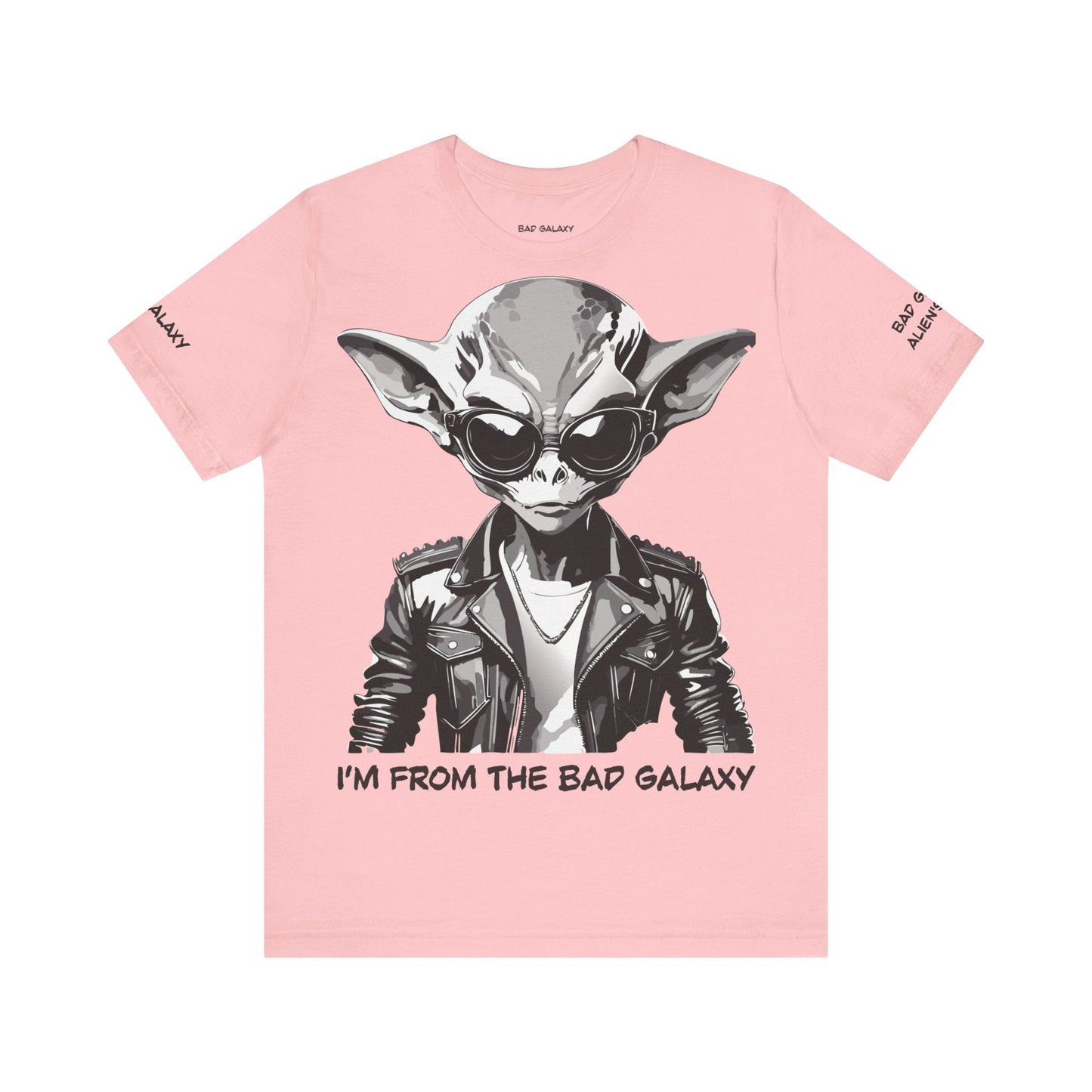 Alien Tee Shirt From Bad Galaxy Made To Order 100 Percent Cotton Eco Friendly Inks USA Designed