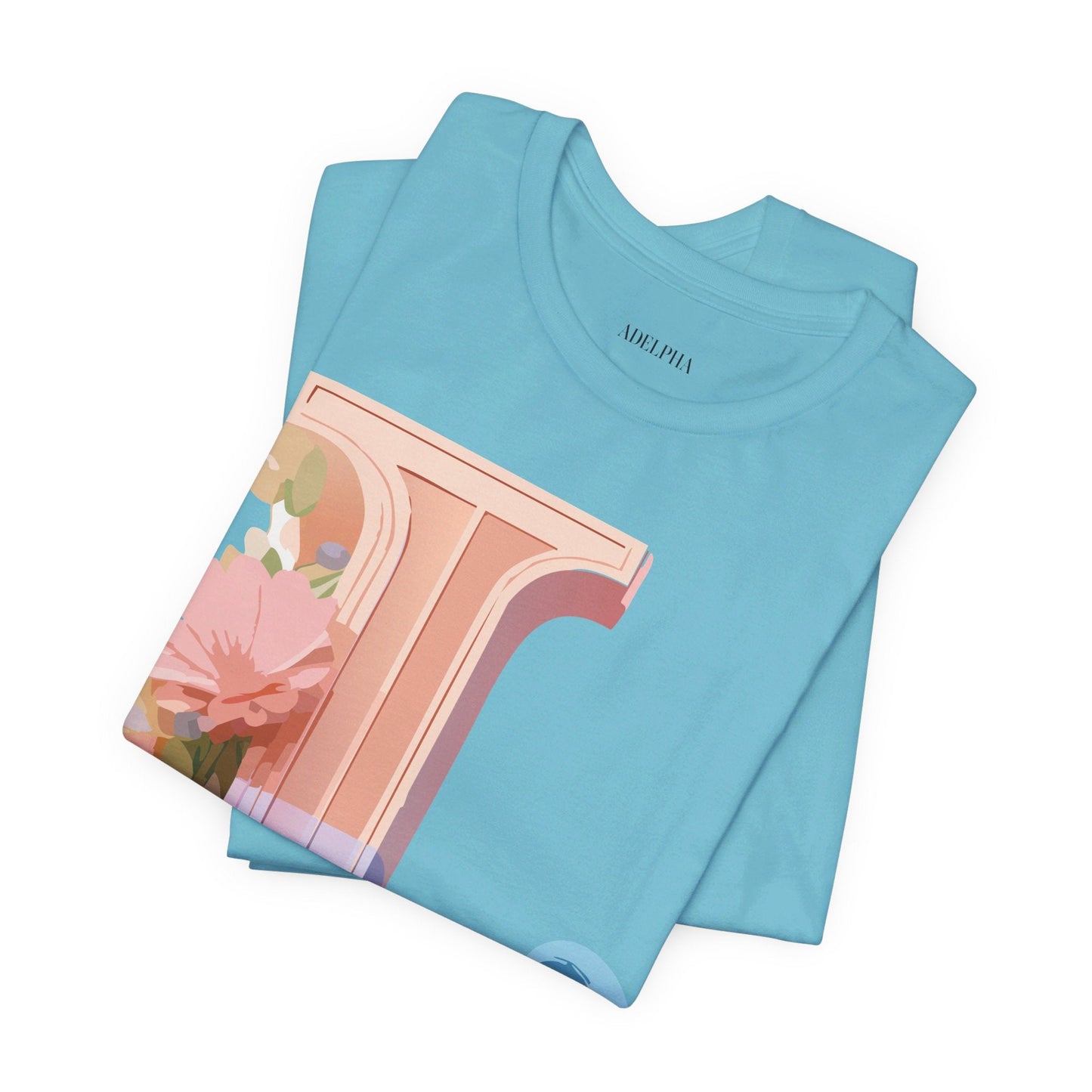 Letter L Shirt Unisex Graphic Tee Vintage Inspired Artwork By Adelpha For Everyday Style