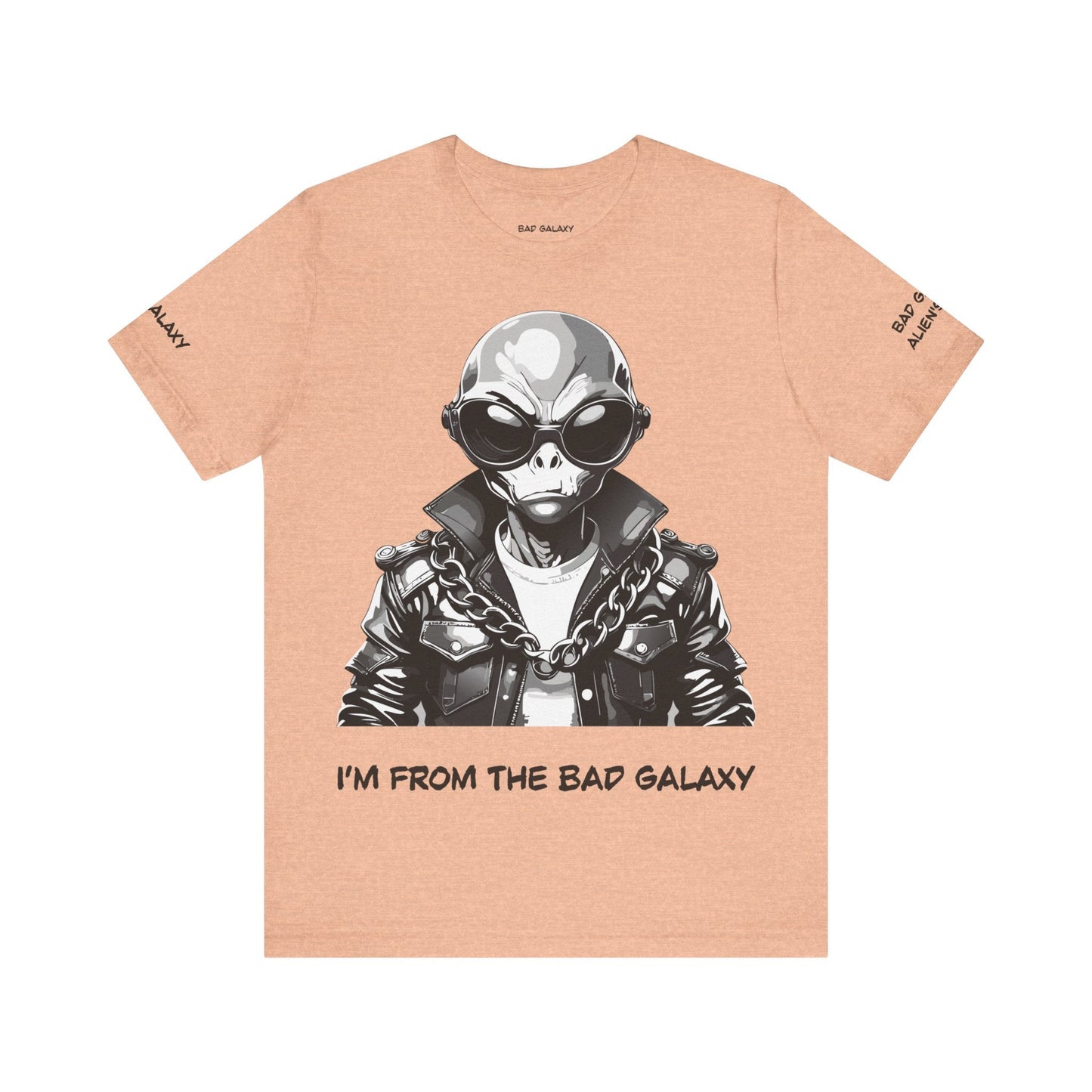 Bad Galaxy Alien Tee Shirt Made To Order 100 Percent Cotton Lightweight Eco Friendly Inks