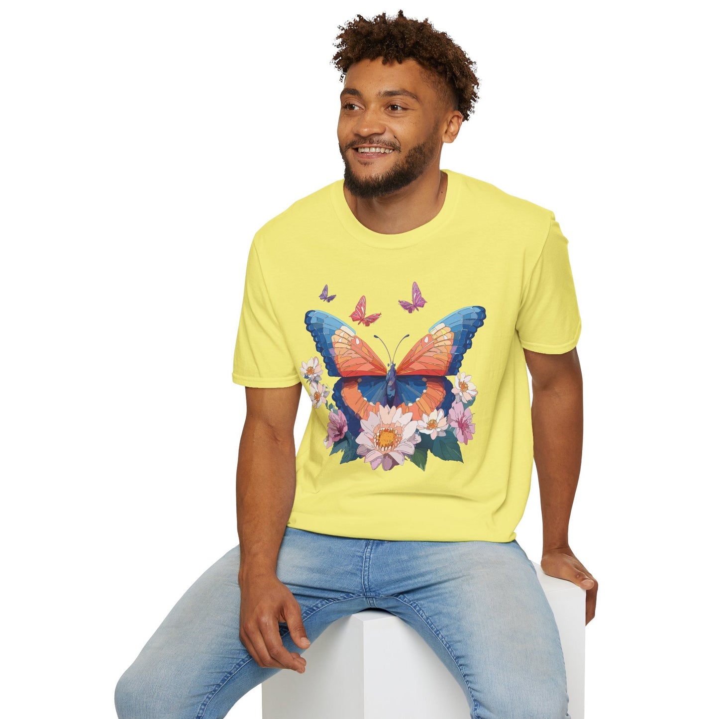 Monarch Butterfly Unisex Softstyle Tee Gildan 64000 Lightweight Breathable 100 Cotton Tee