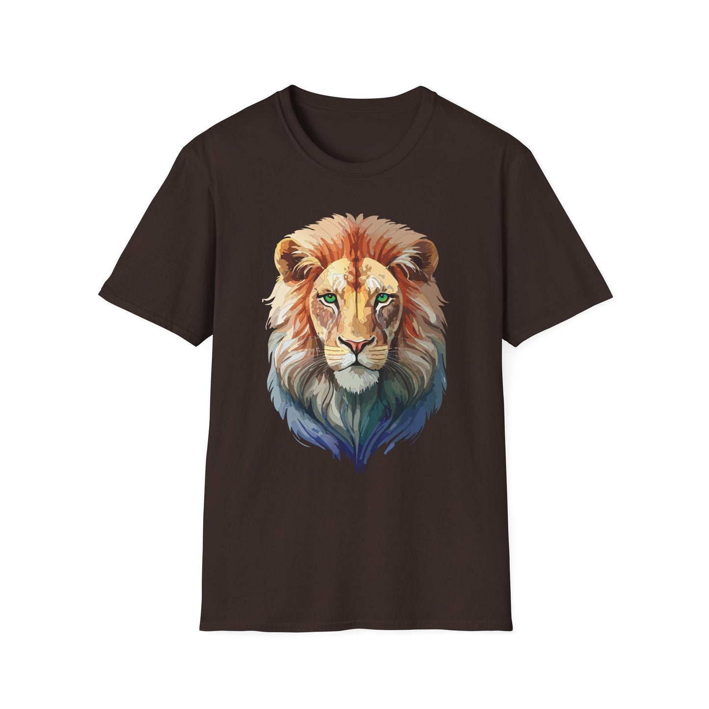 Lion Shirt Unisex Animal Tee Gildan Softstyle 64000 Cotton Tee