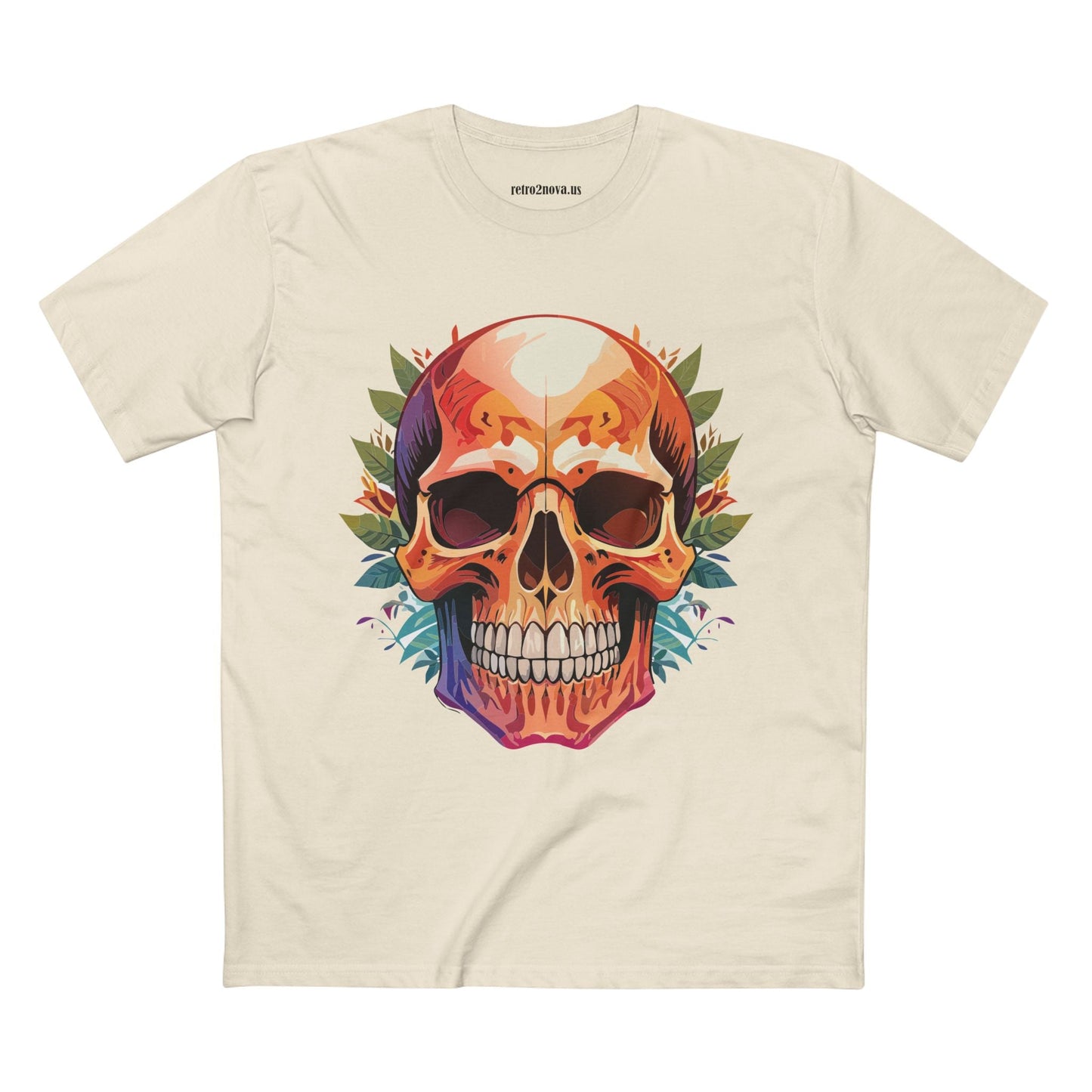 Skull Shirt And Skeleton Shirt Unisex Premium Cotton Tee Original Art Design Retro2Nova