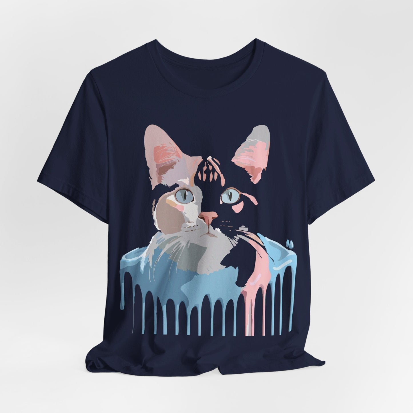 Cat Graphic T Shirt Unisex Short Sleeve Tee Vintage Inspired Artwork Adelpha